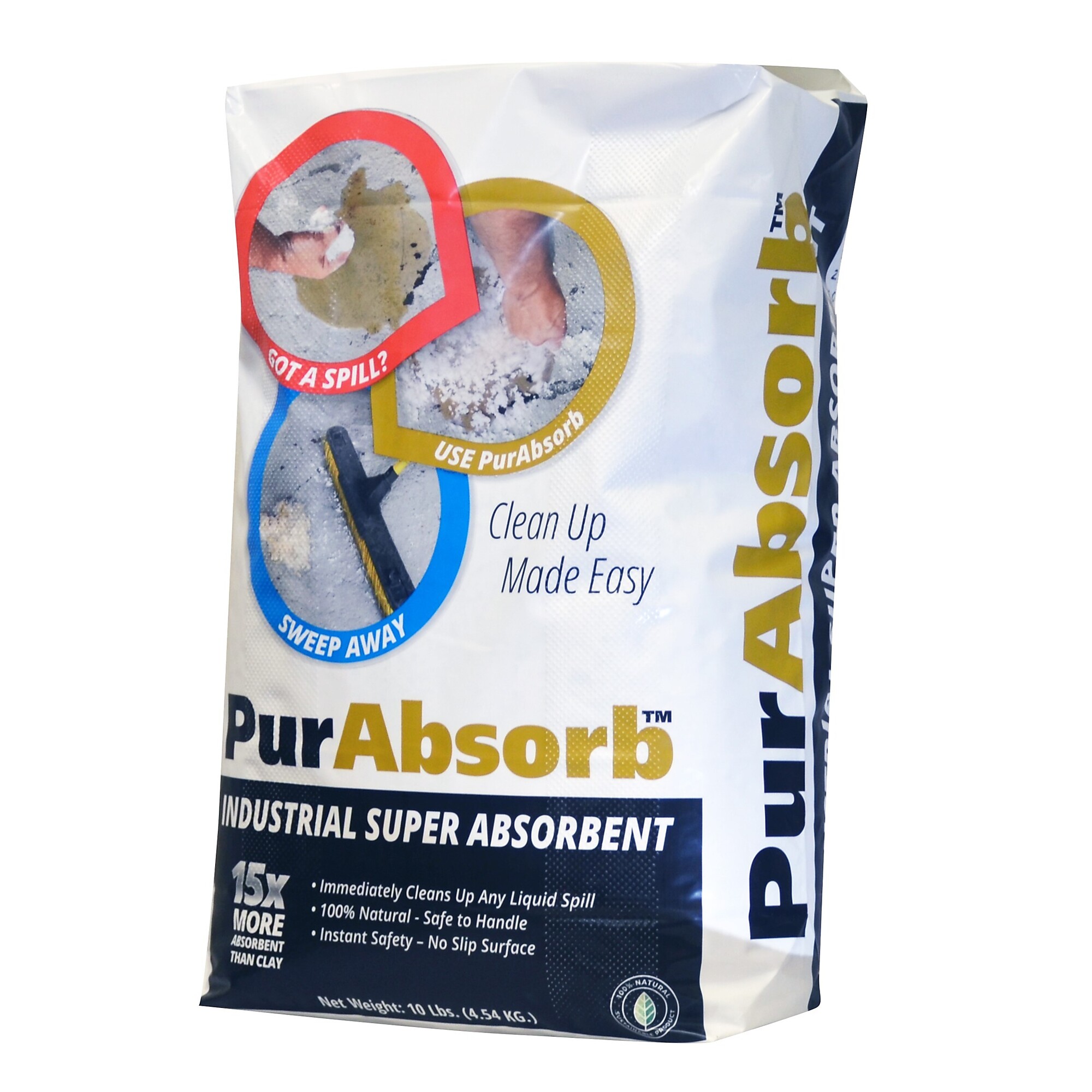 JohnDow Industries PurAbsorb — 10 Lb. Bag, Natural Ingredients, Model# PA20-10